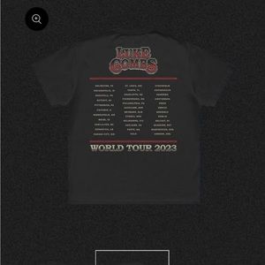 Luke Combs 2023 Tour Tshirt Neverworn Size medium WORLD TOUR PHOTO TEE